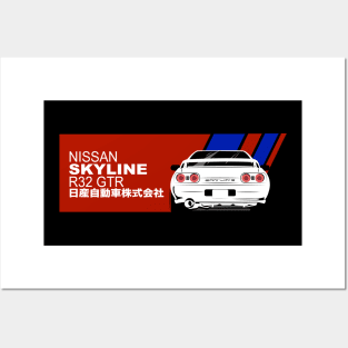 Nissan Skyline GTR R32 Posters and Art